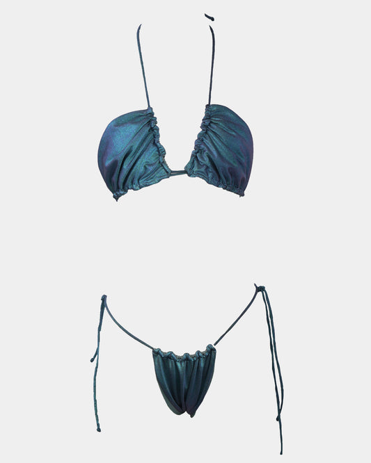 Metalic Mermaid reversible bikini