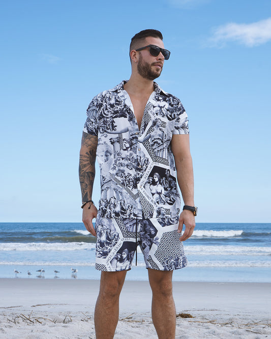 Roma Print Casual Shirt