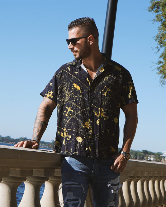 Astrology Print Casual Shirt