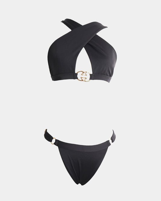 Criss cross bikini_black