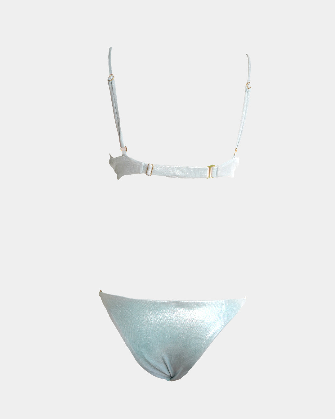 Metallic underwire bikini set